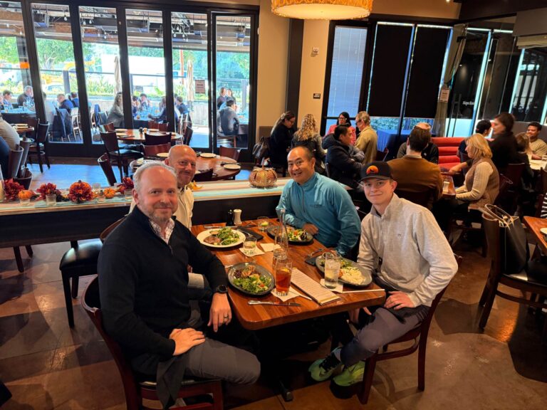 Jack Wendt and Dennis Yu at dinner with Matthew Januszek \u2014 Orange County